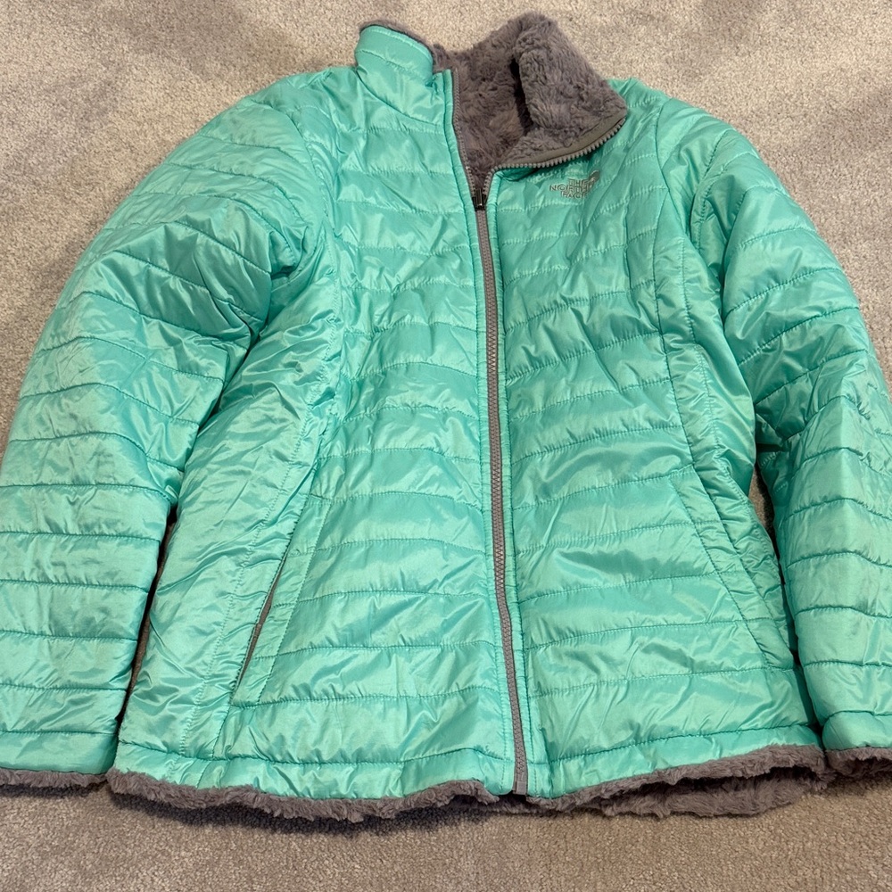The North Face Girls' Reversible Puffer and Fleece Jacket